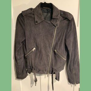 Suede Leather AllSaints Wyatt Jacket